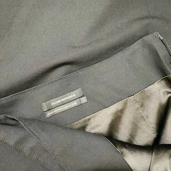 Club Monaco - Black Wool Pencil Skirt - Picture 5 of 6